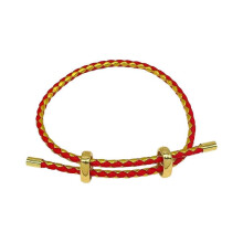 (Red Gold) Couple Steel Rope Bracelet with Adjustable Titaniums Clasp Stylish Wristband Unisex Wrist Jewelry for Men Women Sky Blue