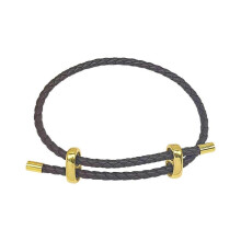 (Coffee color) Couple Steel Rope Bracelet with Adjustable Titaniums Clasp Stylish Wristband Unisex Wrist Jewelry for Men Women  Sky Blue