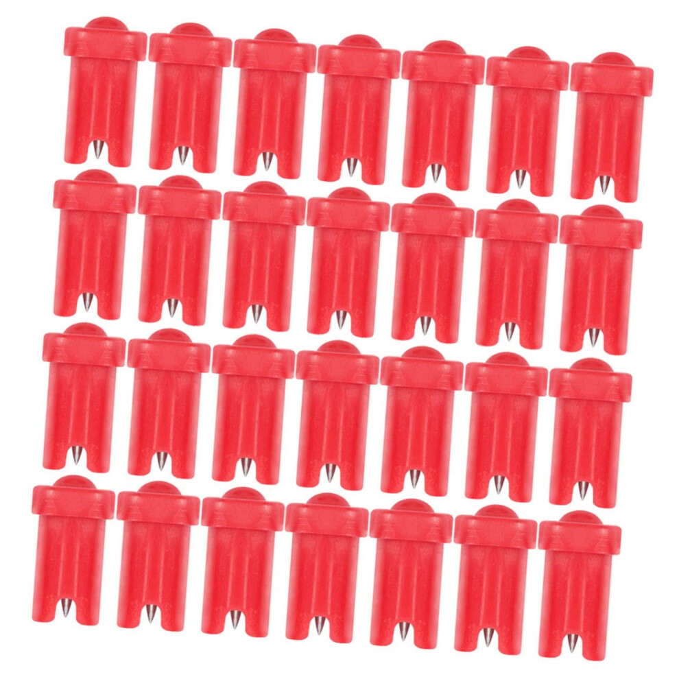 Red Glue Bottle Nozzle Needles For Eyelash Extension Bottles Prevent Clogging
