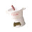 Ceramic Melting Pot for Chocolate Cheese-White T shaped model 1