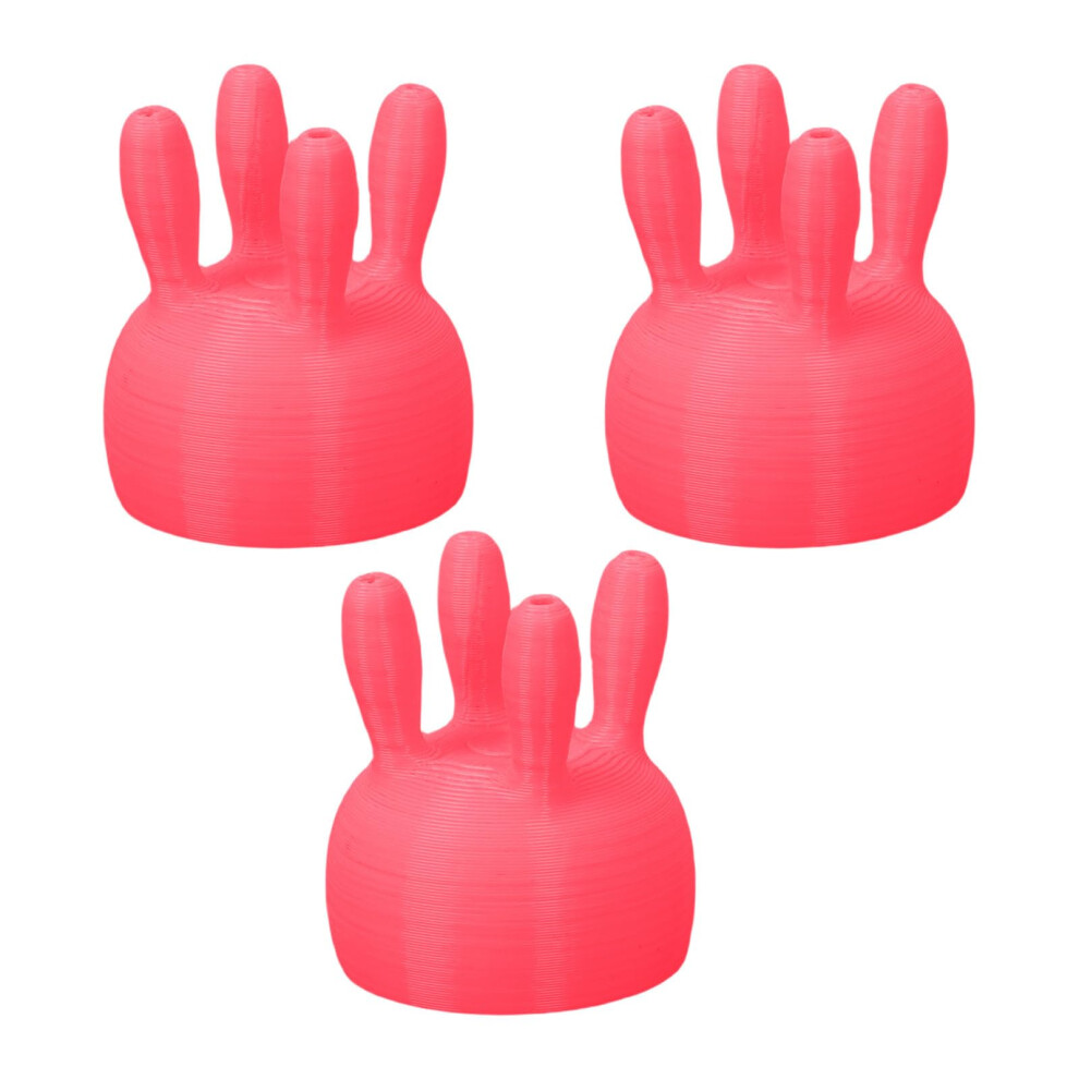 3X PETG Milk Carton Cap Cow Udder Design LeakProof Spout 3D Printing Caps for Easy Milk Pouring Red