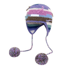 (pink purple) Skiing Camping Travel Hat Casual Daily Wear Outdoor Winter Activity Winter Warm Hat for Youth Stylish Females pink purple