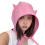 (Pink) Light weight Breathable Sun Hat New Polyester Strap Pullover Hat Sunscreen Hat for Various Head Circumferences  White 1
