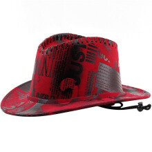 (Red) Breathable Cowboy Hats Ethnic Style Women Traveling Cowboy Hats with Adjustable Chin Rope Adult Outdoor Sunproof Hat Yellow