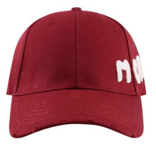 (Burgundy) Travel Gathering Embroidery Letter Hat Outdoor Sports Travel Baseball Hat Woman Man Adjust Head Size Cycling Hat Burgundy