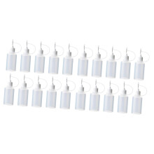 20pcs Refillable Liquid Glue Bottles Squeeze Action Craft Glue Dispensers for Pva Random Color