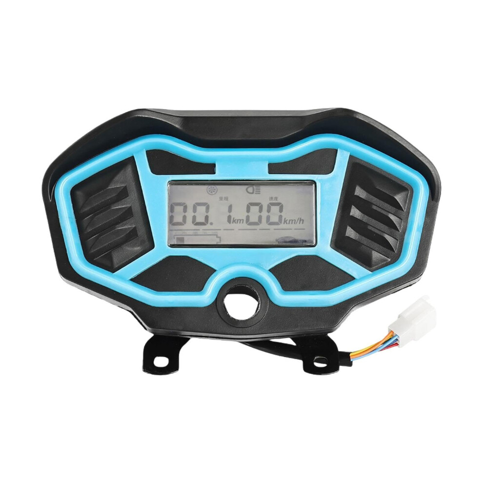 4872V Electric Tricycle Dashboard Odometer Replacement Spare Part Speed Gauge Backlight Accurate Digital Display Speedometer 9412369682635