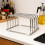 Sturdy Metal Kitchen Board Holder Vertical Space Saving Storage 6