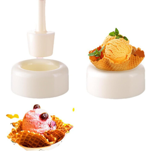 Waffle Cone Mold Ice Cream Machine Cone Mold Set for Kitchen Baking 1