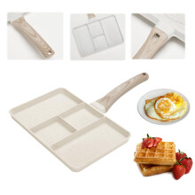 Gnrique 4 Cup Non Stick Egg Pan for Breakfast, Omelette, Gas and Induction Cookers