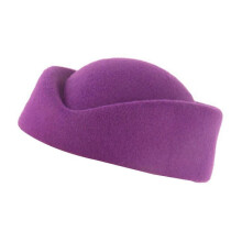 (Purple) Soft Vintage Beret Hat British Stylish Hat Leather Hat Fashionable Western Hat for Multiple Occasion White