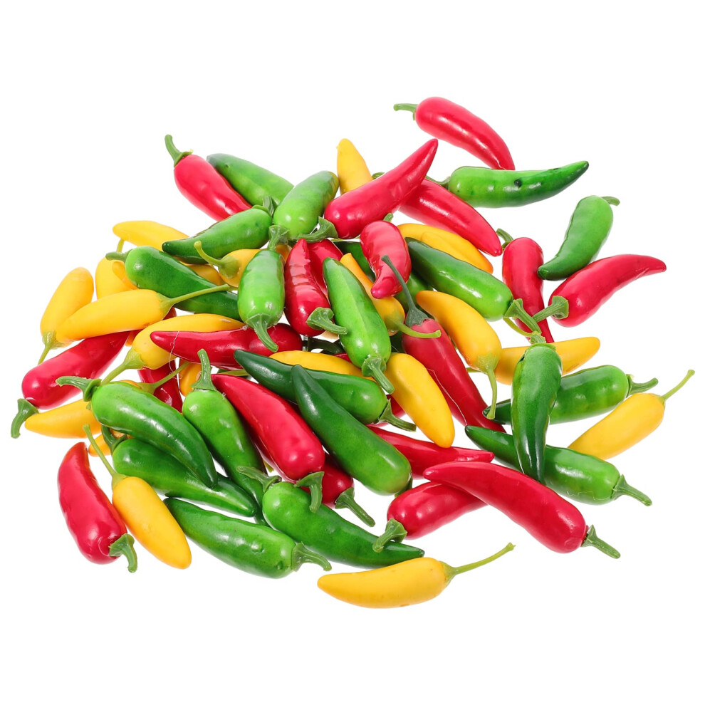 Pepper Set With 60 Chili Models Artificial Vegetable Props For Photography And Decoration 9412369683342