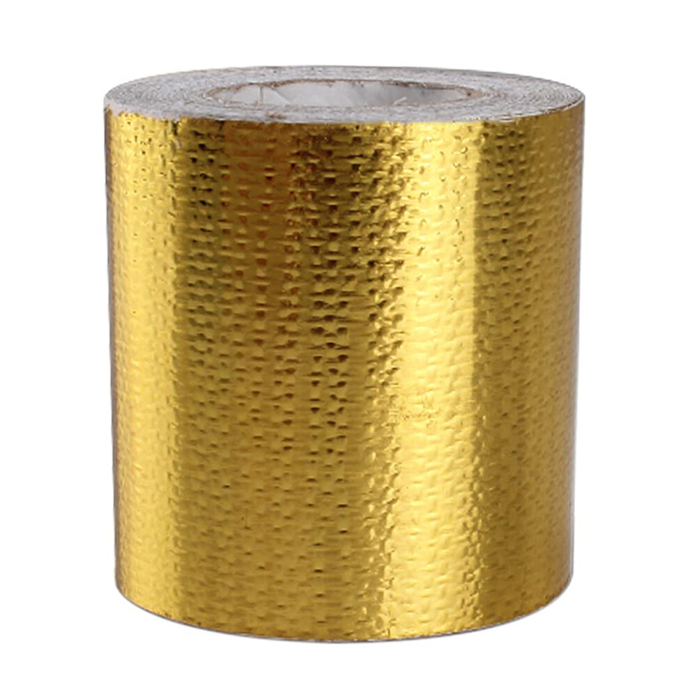 Thermal Barrier Tape Heat Reflective Adhesive Aluminized Tape 5M*5Cm Gold 9189345767845