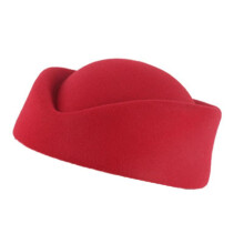 (Red) Soft Vintage Beret Hat British Stylish Hat Leather Hat Fashionable Western Hat for Multiple Occasion White