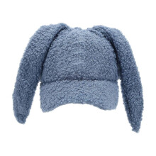 (mist blue) Fashion Embroidery Baseball Hat for Women 2000s Rabbit Ears Hat Winter Warm Hat Outdoor Windproof Hat Lovely Sport Headwear leather pink