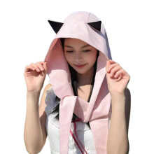 (Pink) Fashionable Bag Hat Popular Sun Hat With Unique Devil Ear Design For City Strolling And Theme Event Gathering Wear Purple