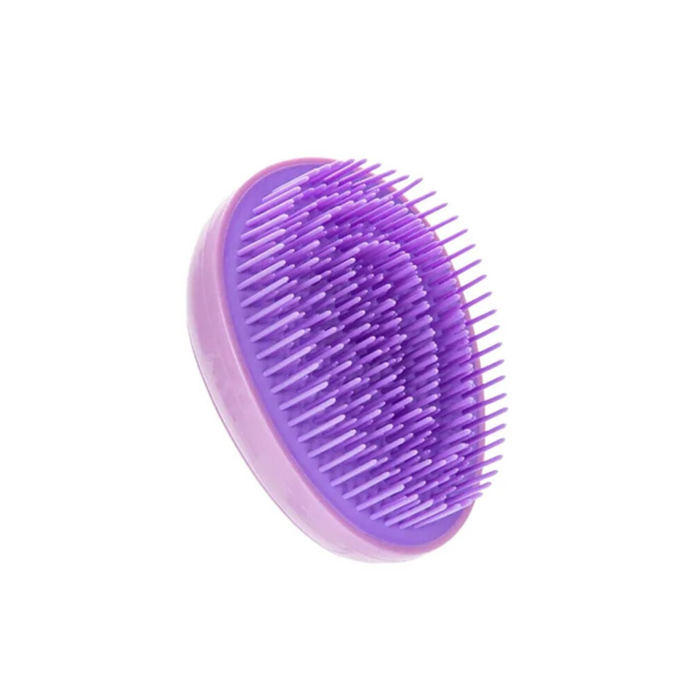 Purple Guytrm Soft Hairbrush Styling Tool Detangles Hair Mini Round