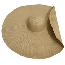 (Primary colors) Holiday Summer Sunshade for Sun Hat Outdoor Beach Oversized Straw Hat Sunscreen Visor Hat Must Have Item for Women Girl Yellow roll