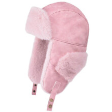(Pink) Women's Trapper Hat with Ear Flaps Head Warmer Winter Warm Thicken Windproof Fleece Lining Winter Hunting Skiing Hat Pink