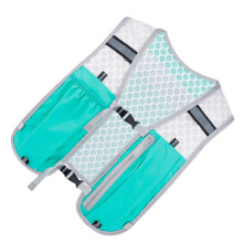 Lightweight Running Vest with Chest Gear, Water Bladder, Phone Holder for Women – Blue