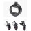 Flash Speedlite Round Adapter Compatible Round Head Accessory for Flash 4