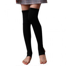 (Black feet) Warm Socks for Women Winter Thigh High Socks Stretchy Thermal Socks Calf Socks