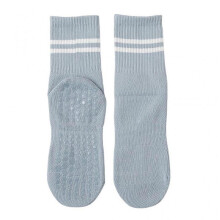 (One Size, Light blue) Non Slip Yoga Sock Grip Sock Pilates Sock Skid Socks With Grips For Women