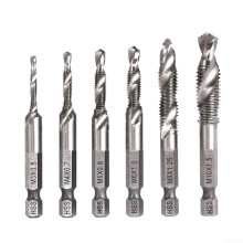 Machine tap set for threading various threads