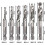 Machine tap set for threading various threads 3