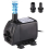 25W 1500L/u dompelpomp met 1,5 m netsnoer en 2 sproeiers 1