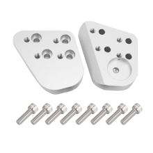 Kit de elevadores de guidão para motocicleta compatível com BMW R1200RT R1150RT R1100R, usinado em CNC, em alumínio.