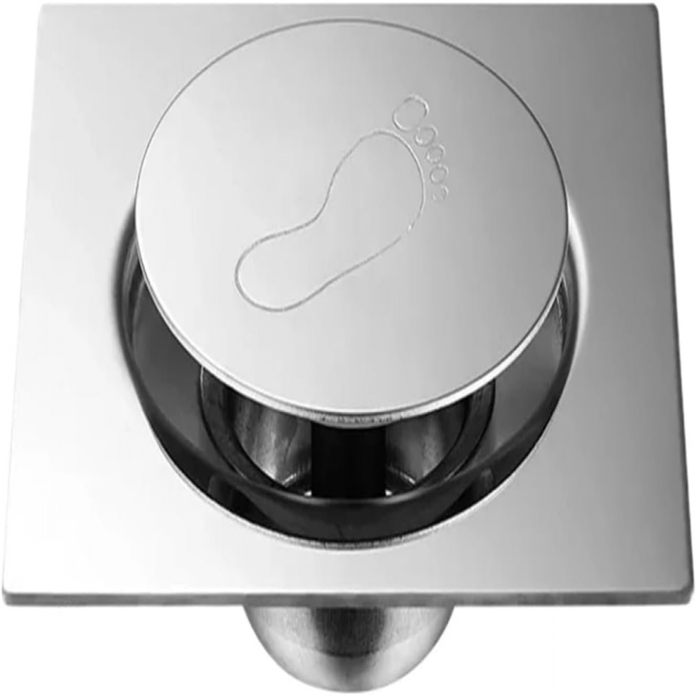 Floor Drain Stainless Steel Floor Drain Hidden Floor Drain Bounce Press Floor Drain (15X15) 6921102201475