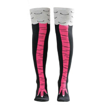 (red) Funny Cartoon Creative Chicken Leg Socks Chicken Leg Pattern Socks Fashion Socks Girls Socks Chicken Leg Socks