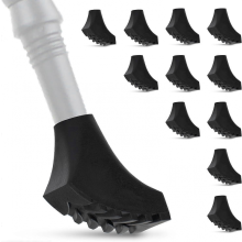12 puntas de goma para bastones de marcha nórdica, puntas para bastones de trekking, puntas para bastones de marcha nórdica, puntas para ba
