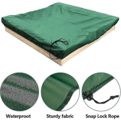 Sandpit Cover with Drawstrings 150x150cm Waterproof & UV Resistant 2