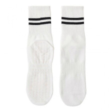 (One Size, White) Non Slip Yoga Sock Grip Sock Pilates Sock Skid Socks With Grips For Women