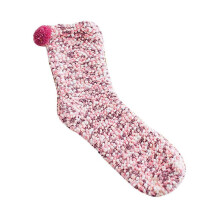(Pink) Fall / Winter Warm Socks Coral Fleece Sweet Colorful Female Casual Socks Home Socks Cake Sleep Socks