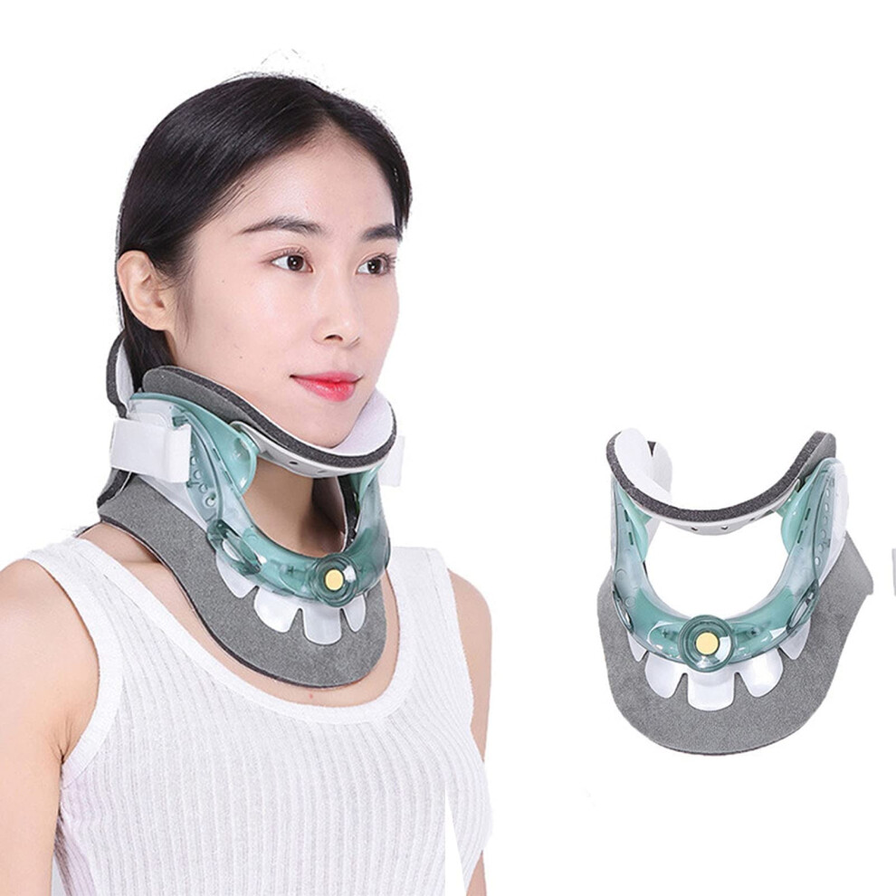 Adjustable Cervical Neck Collar, Neck Stretcher Relieves Pain Pressure On Spine,with Chin Support For People Do Heavy Work