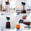 Macchina per caffè freddo, macchina per caffè freddo, brocca per tè freddo, caffettiera in vetro resistente e coperchio ermetico da 3