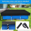 Capa protetora resistente para piscina retangular acima do solo, 400 x 211 cm, com material reforçado, resistente a rasgos e ao desbotam 5