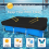 Capa protetora resistente para piscina retangular acima do solo, 400 x 211 cm, com material reforçado, resistente a rasgos e ao desbotam 3