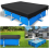 Capa protetora resistente para piscina retangular acima do solo, 400 x 211 cm, com material reforçado, resistente a rasgos e ao desbotam 2