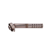 Motorcycle muffler 2' 2.5' Steel Exhaust Can Muffler Pipe Baffle Silencer Reduces Sound Removable 51MM 60MM For Color A