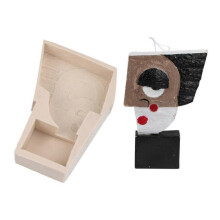 (1) Artistic Face Silicone Mold DIY Expressiion Candle Soap Mould Accessory for Handmade Aromatherapy Plaster Resin Moulds