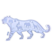 (Clear) 3D Tiger Resin Molds Silicone,Animal Epoxy Resin Mold Tiger Silicone Mold for Epoxy Resin,Wall Desktop,Cabinets Decor Clear