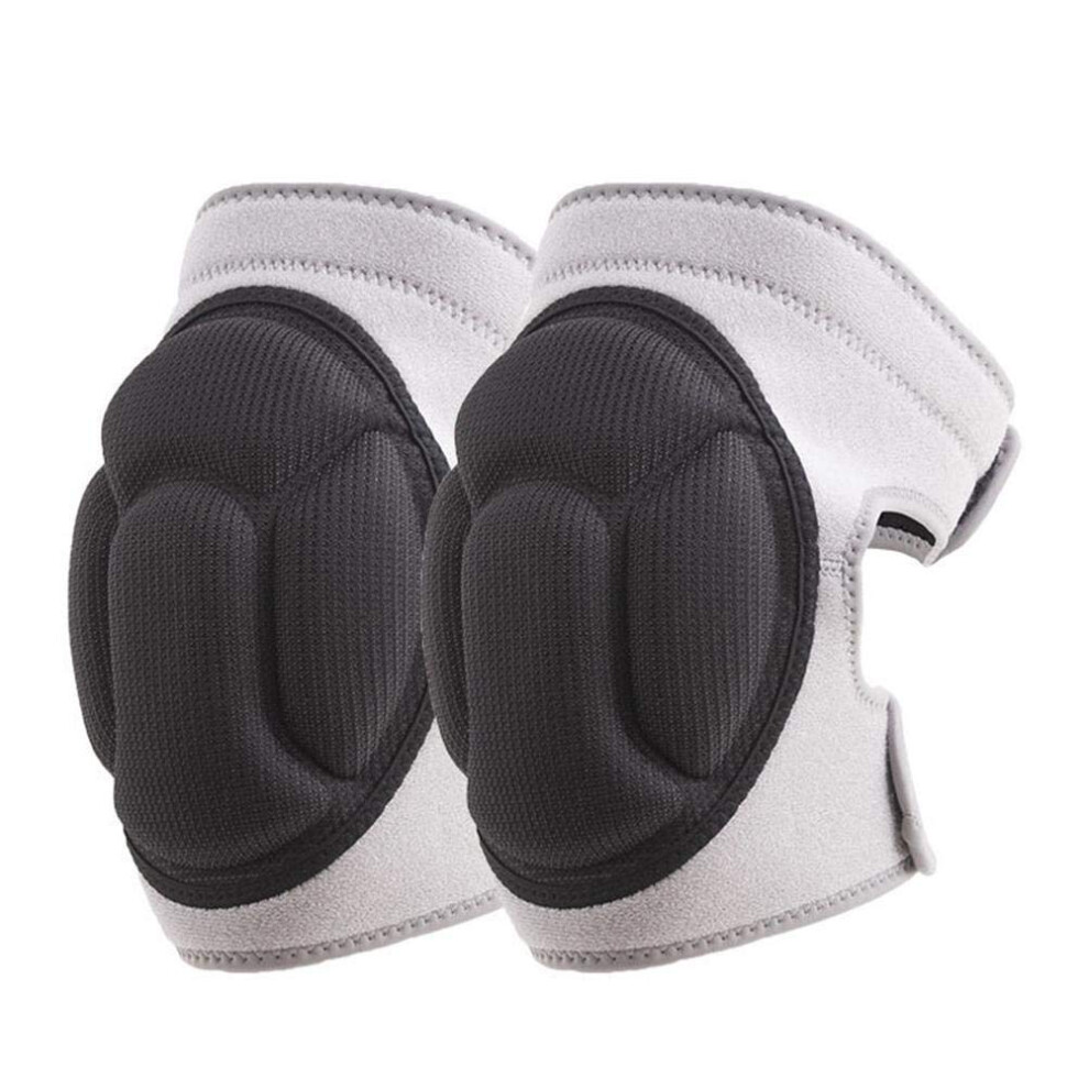 Knee Pads, Thick Sponge, Nonslip, Collision Avoidance, Knee Brace For Soccer, Basketball, Fitness, Roller Skating (Gray L) 9412369684622