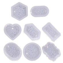 (Set) Jewelry Casting Molds,Diamonds Silicone Pendant Resin Molds with Hanging Hole,Pendant Jewelry Making DIY Crafts Tools