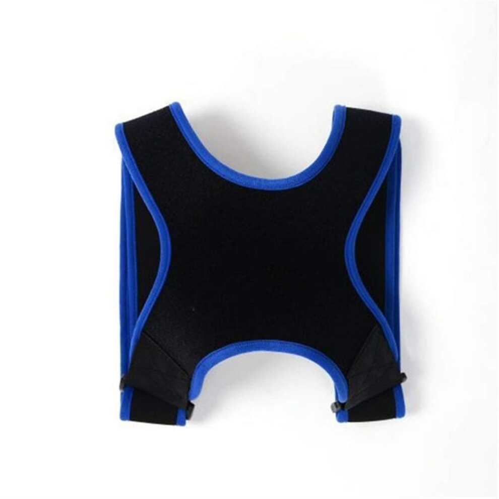 Blue Posture Brace Back Support Belt For Women Men, Adjustable Posture Corrector (Color: ) Â A