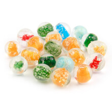 20pcs Glass Marbles Colorful Luminous Beads Transparent Fluorescent Beads Accessories