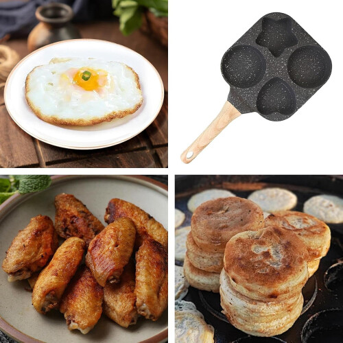 Non Stick Egg Pan, 4Cup Omelette Skillet, Professional Egg Skillet, Ergonomic Handle 2